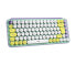 Фото #3 товара Logitech POP Keys Wireless Mechanical Keyboard With Emoji Keys - Mini - RF Wireless + Bluetooth - Mechanical - QWERTY - Mint colour