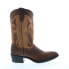 Фото #1 товара Rawhide L4540 Womens Brown Leather Slip On Cowboy Western Boots