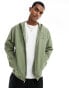 New Balance Iconic collegiate graphic full zip in green