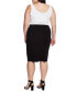 ფოტო #4 პროდუქტის Plus Size Pull-On Midi Tube Skirt