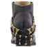 Фото #3 товара Circle G by Corral Studded Round Toe Cowboy Booties Womens Black Casual Boots Q5