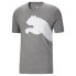 Puma Oversized Logo Crew Neck Short Sleeve T-Shirt Mens Grey Casual Tops 5885440