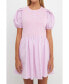 ფოტო #1 პროდუქტის Women's Mixed Media Henley Mini Dress