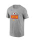 Фото #3 товара Men's Gray Kansas City Chiefs Super Bowl LVII Champions Locker Room Trophy Collection T-shirt