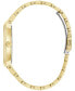 ფოტო #4 პროდუქტის Men's Crystal Gold-Tone Stainless Steel Bracelet Watch 40mm & Necklace Box Set