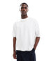 ASOS DESIGN Premium heavyweight oversized boxy t-shirt 300gsm in white Белый, L - Chest 42 - фото #2