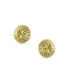 ფოტო #2 პროდუქტის Simple Classic Small10K Yellow Gold Round Half Button Dome Star Brust Stud Earrings 6MM For Women