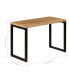 Фото #2 товара Dining Table 45.3"x21.7"x29.9" Solid Mango Wood and Steel