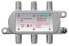 Фото #1 товара axing SAB 4-16 - Cable splitter - 5 - 2400 MHz - Aluminum - Male/Female - 16 dB - F