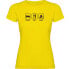 ფოტო #2 პროდუქტის KRUSKIS Sleep Eat And Bike short sleeve T-shirt