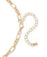 Gold-Tone Santa Letter Charm Necklace, 18" + 3" extender, Created for Macy's