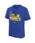 ფოტო #2 პროდუქტის Big Boys Royal Los Angeles Rams Super Bowl LVI Champions Slogan T-shirt