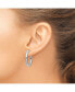 ფოტო #3 პროდუქტის Stainless Steel Polished Hinged Hoop Earrings