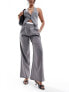 New Look boxer detail trousers in grey