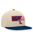 Men's Khaki Ole Miss Rebels Goalaso Snapback Hat Khaki, Navy - фото #2