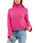 Juniors' Ribbed Turtleneck Sweater