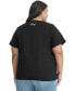 ფოტო #2 პროდუქტის Plus Size Color Eiffel Tower T-Shirt, Created for Macy's