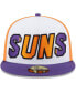 Men's White, Purple Phoenix Suns Back Half 9FIFTY Fitted Hat