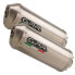 GPR EXHAUST SYSTEMS Satinox Dual Slip On Tuono 1000 Factory 06-10 Homologated Muffler