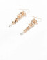 Accessorize flower drop earrings in gold