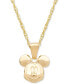 ფოტო #1 პროდუქტის Children's Mickey Mouse 15" Pendant Necklace in 14k Gold