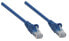 Фото #2 товара Intellinet Network Patch Cable - Cat5e - 0.5m - Blue - CCA - U/UTP - PVC - RJ45 - Gold Plated Contacts - Snagless - Booted - Lifetime Warranty - Polybag - 0.5 m - Cat5e - U/UTP (UTP) - RJ-45 - RJ-45