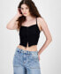 ფოტო #1 პროდუქტის Juniors' Lace Corset Tank