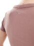 Nike One Dri-Fit tight crop t-shirt in smokey mauve