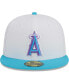 Фото #3 товара Men's White Los Angeles Angels Vice 59FIFTY Fitted Hat