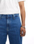 Фото #3 товара Calvin Klein Jeans denim jorts in mid wash