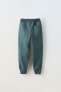 Фото #7 товара Комплект из худи и брюк из мягкой ткани ZARA