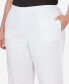 ფოტო #4 პროდუქტის Plus Size Charleston Textured Zig Zag Capri with Pockets