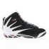 Фото #1 товара Reebok The Blast Mens Black Leather Lace Up Athletic Basketball Shoes
