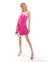 Фото #4 товара French Connection structured one shoulder dress in pink