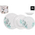 LA MEDITERRANEA Round Tableware 18 Units Lora