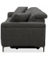 Фото #9 товара CLOSEOUT! Adney 121" 3 Pc Zero Gravity Fabric Sectional with 2 Power Recliners, Created for Macy's