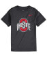 Big Boys Anthracite Ohio State Buckeyes Logo Legend Performance T-shirt