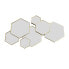 Фото #2 товара Spiegel Hexagon Gold 61.5x38cm Spiegel