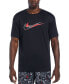 ფოტო #1 პროდუქტის Men's Stacked Swoosh Printed Hydroguard Rash Guard