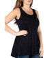 Plus Size Sleeveless Tunic Tank Top