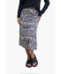 Women's Floral Printed Avery Midi Skirt in Navy