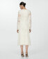 Women's Embroidered Midi Dress 4 - фото #6