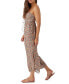 ფოტო #3 პროდუქტის Juniors' Keiko Printed Sleeveless Jumpsuit