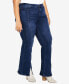 Фото #3 товара Plus Size Ebony Flare High Rise Jeans