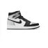 Фото #2 товара Кроссовки Nike Air Jordan 1 Retro High Silver Toe (Серебристый, Черно-белый)