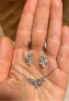 Фото #3 товара Сверкающие серебряные серьги с синтетической шпинелью SVLE0358SH8ZM00