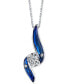 ფოტო #1 პროდუქტის Jeans Diamond Pendant Necklace (1/5 ct. t.w.) in 14k White Gold