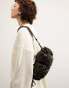 Фото #3 товара ASOS DESIGN washed shoulder bag with multi pockets in bronze