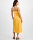 Фото #2 товара Women's Sleeveless Twist-Front Midi Dress, Created for Macy's