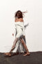 Фото #3 товара Платье из эластичного трикотажа с бахромой ZARA
